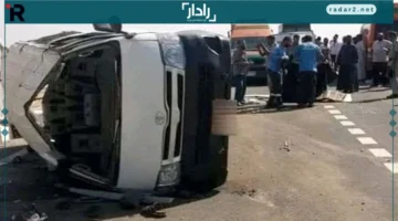 انقلاب مفجع.. أتوبيس رحلة مدرسية يتعرض لحادث مروع في الأقصر